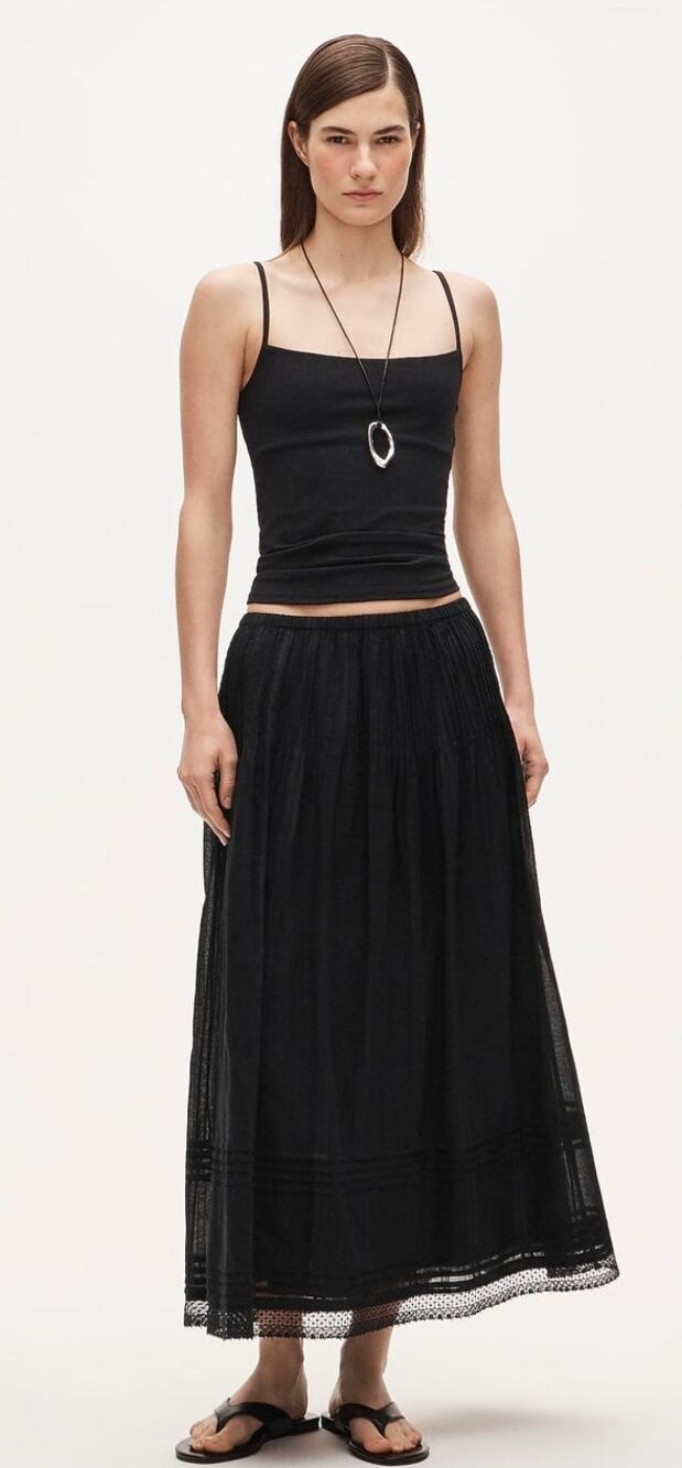 NWT J. Crew Tall Midi Skirt In Embroidered Bobby Blue TL *see description